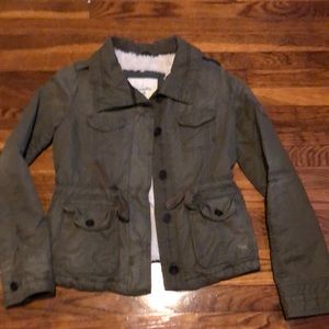 Abercrombie and Fitch army green jacket medium